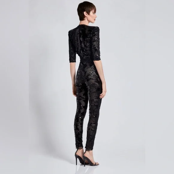 2X “HOST PICK” Zhivago Sequined Mesh Jumpsuit - Picture 3 of 16